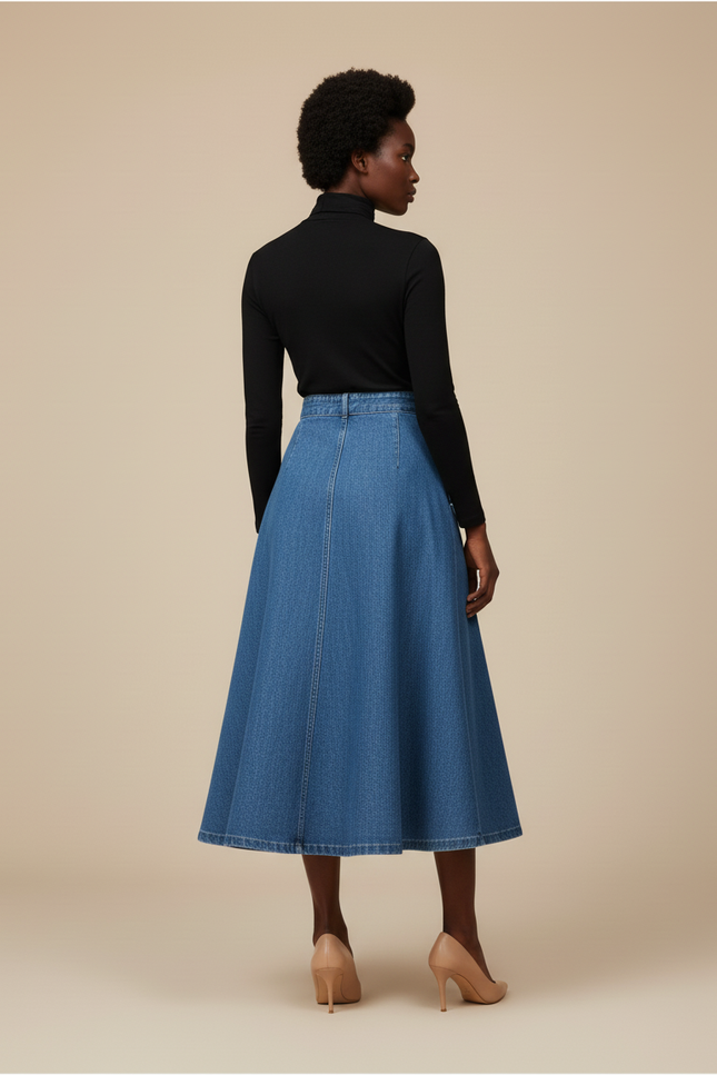 Jupe En Jean Ceinture