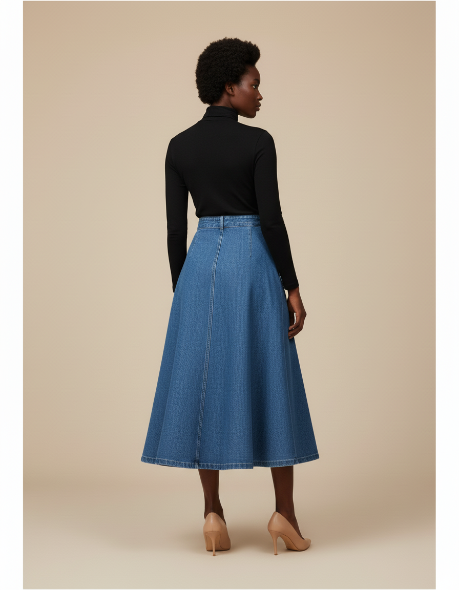 Jupe En Jean Ceinture