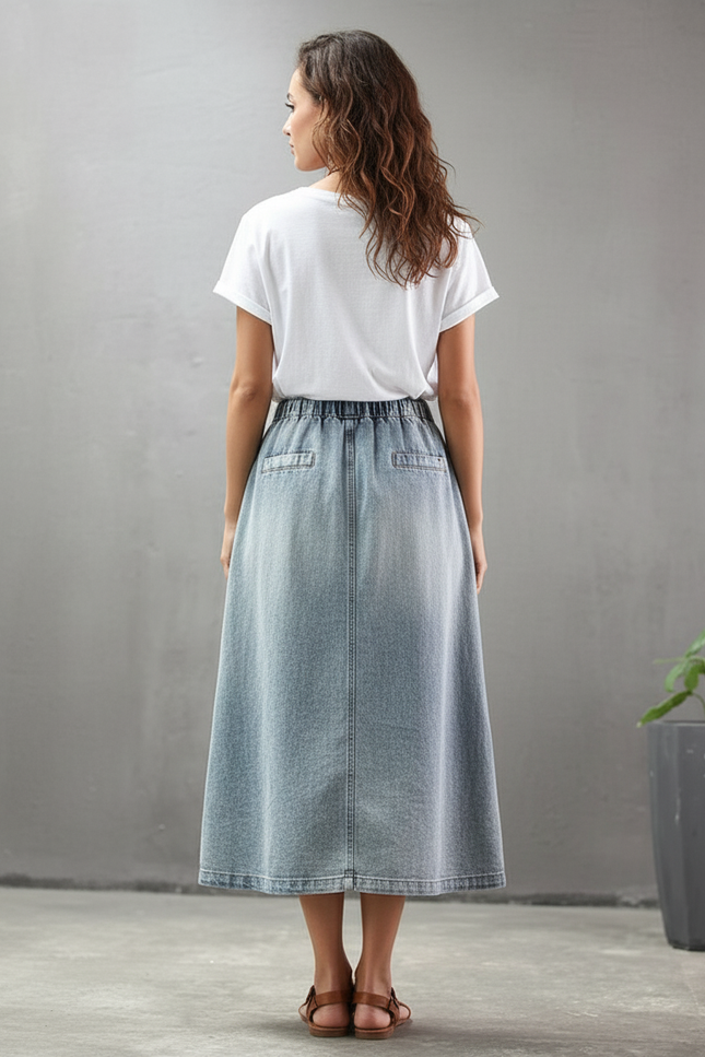 Jupe En Jean Brodée