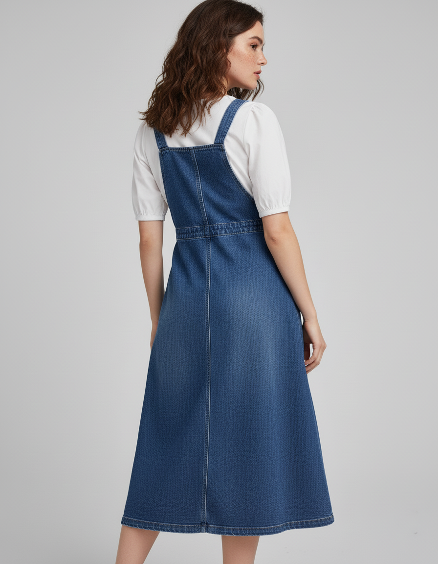 Jupe En Jean Avec Bretelles