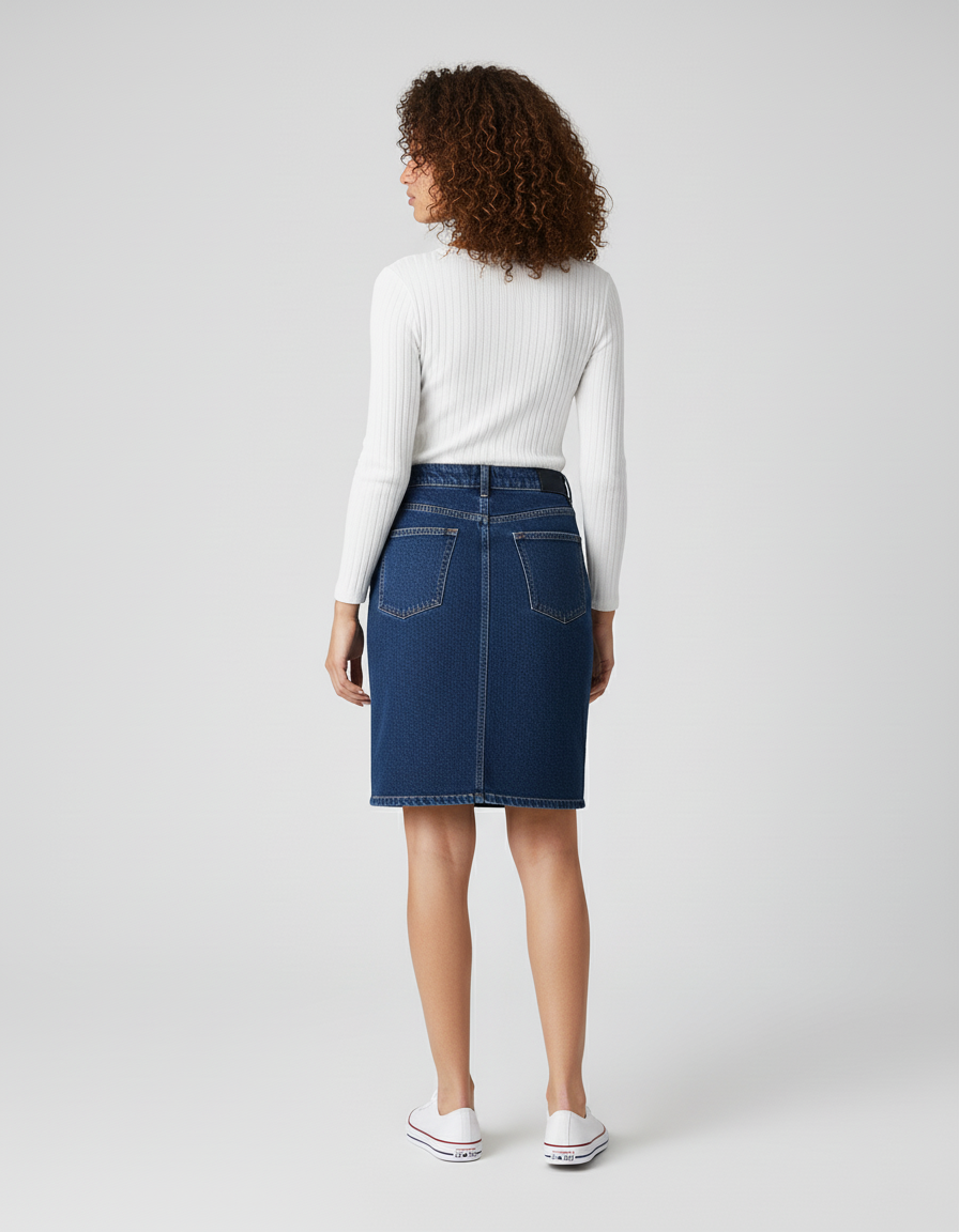 Jupe Crayon En Jean Femme