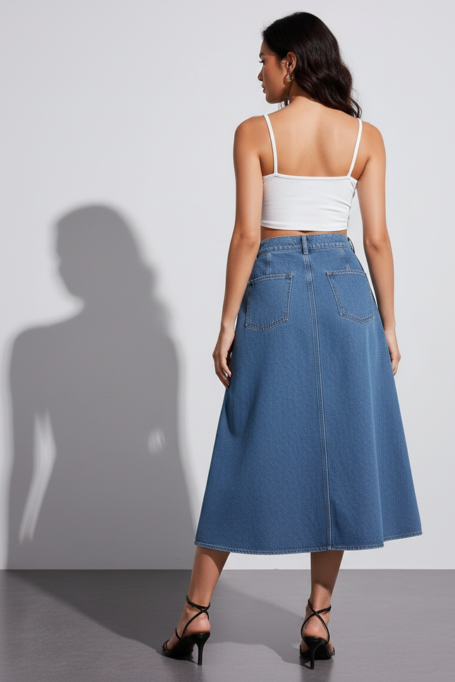 Jupe En Jean Fermeture