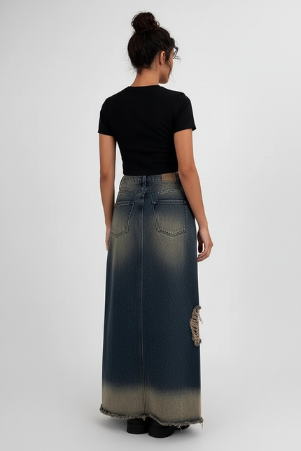 Jupe En Jean Déchiré