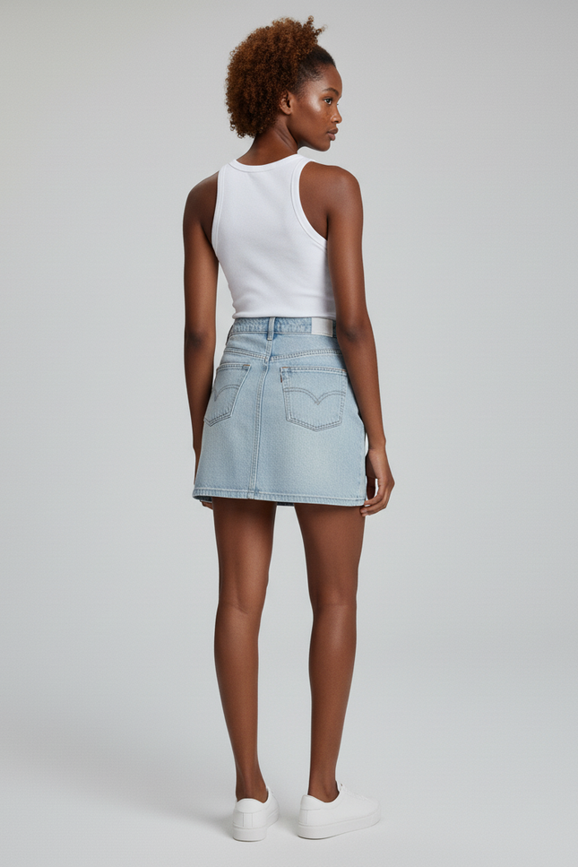 Jupe Trapeze En Jean