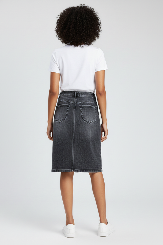 Jupe Crayon En Jeans