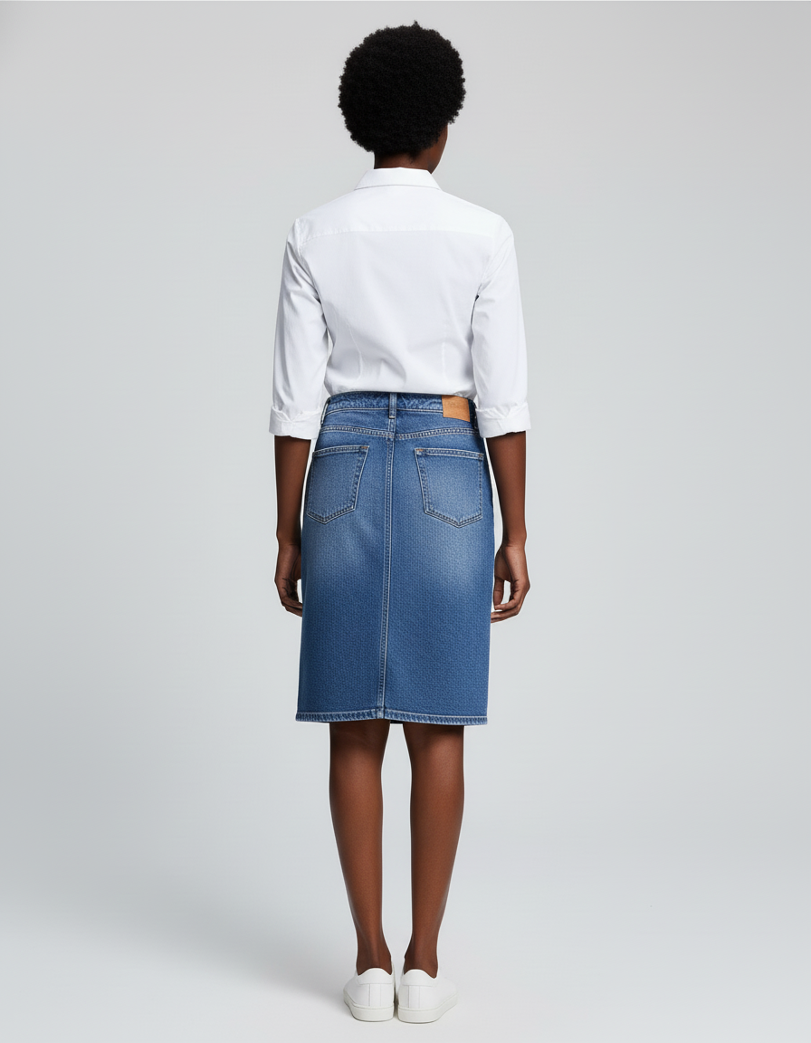 Jupe En Jean Fourreau