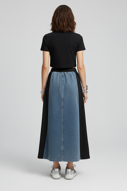 Jupe En Jean Patchwork