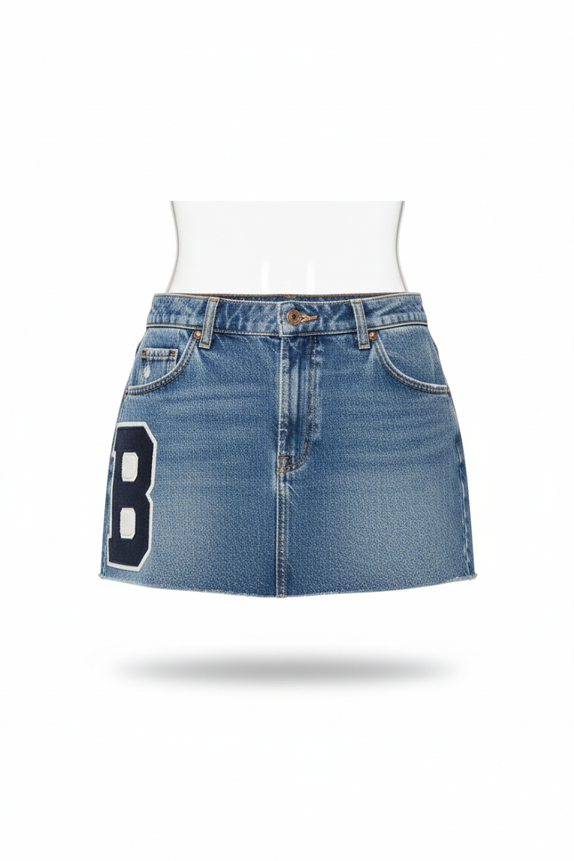 Mini Jupe En Jean Taille Basse