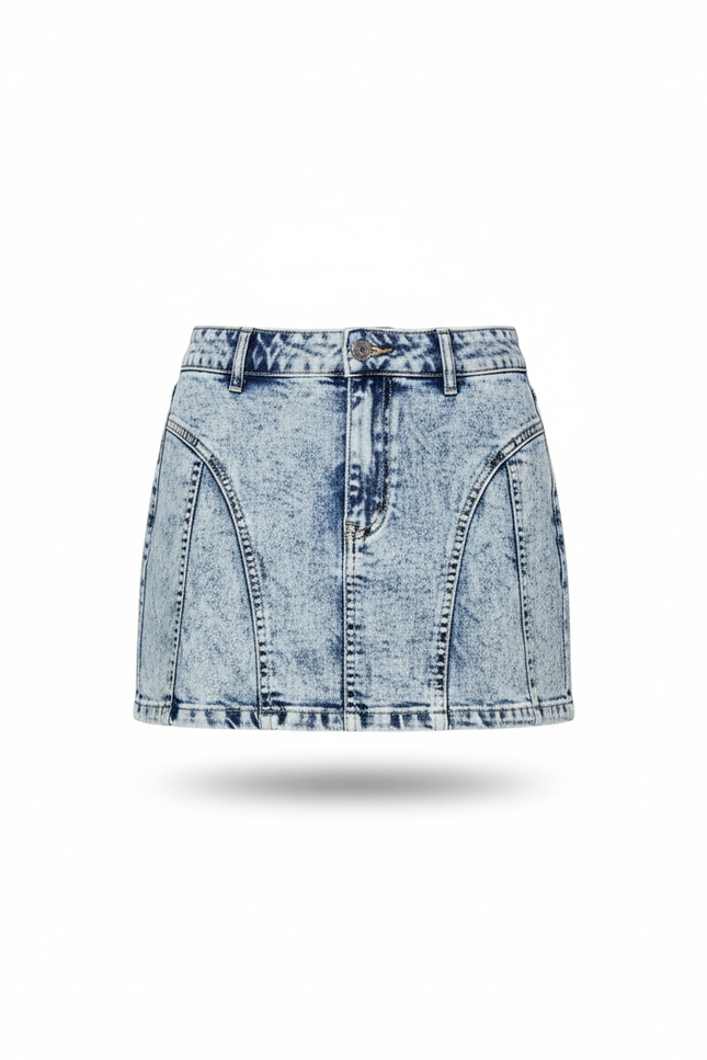 Jupe En Jean Delavé