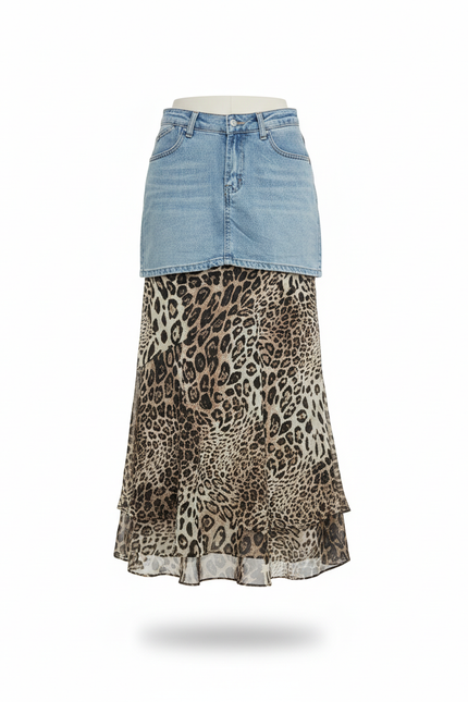 Jupe Jean Mini Bleu Clair Chic