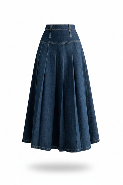 Jupe Longue En Jean Fluide