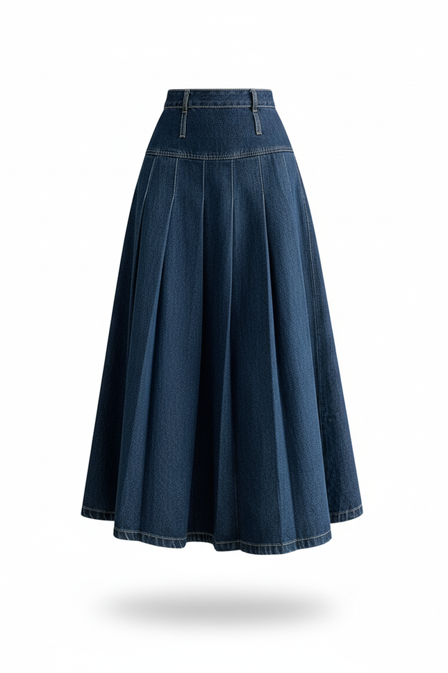 Jupe Longue En Jean Fluide