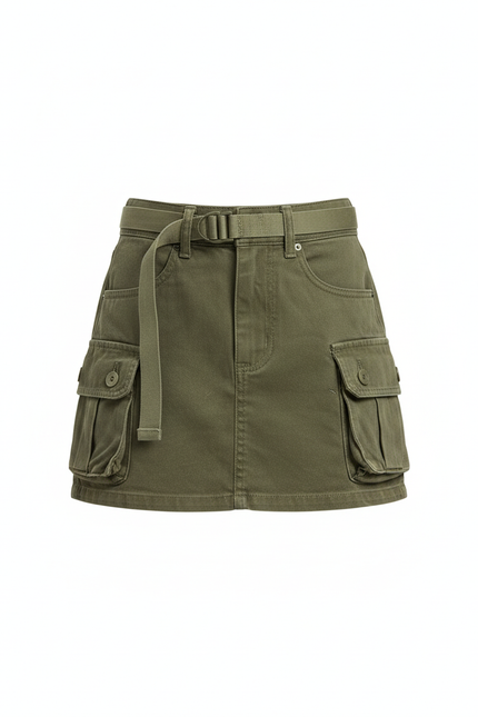 Jupe Jean Mini Cargo Décontractée