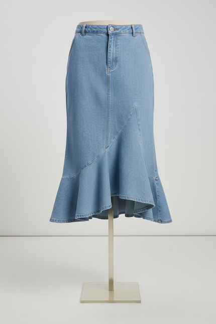 Jupe Jean Sirène Délavée Chic