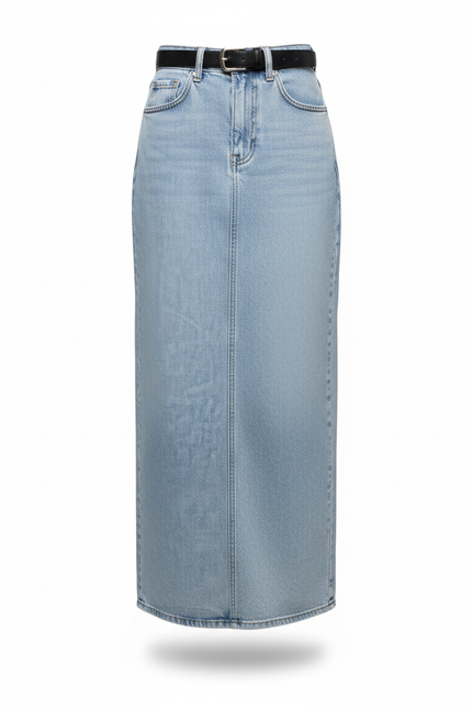 Jupe Jean Longue Fente Haute Chic