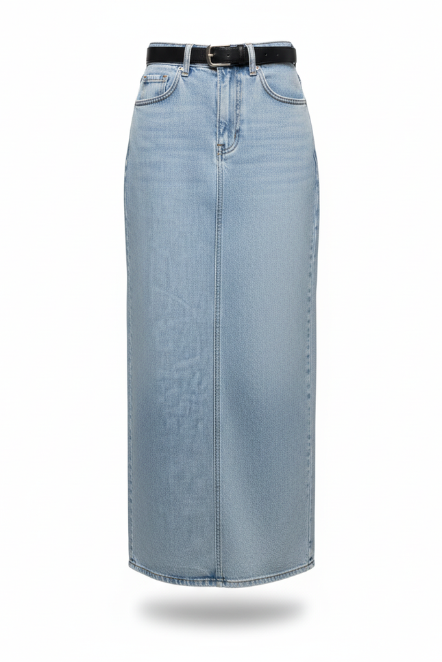 Jupe Jean Longue Fente Haute Chic