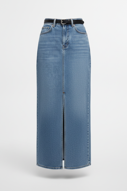 Jupe Jean Fendue Longue Y2K