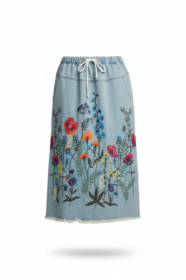 Jupe En Jean Bleu Clair