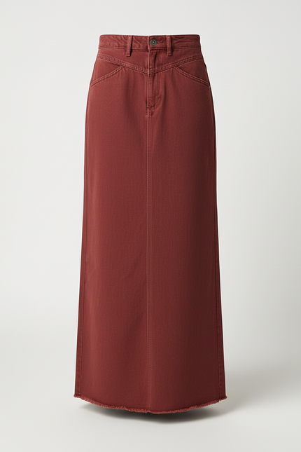 Jupe En Jean Bordeaux