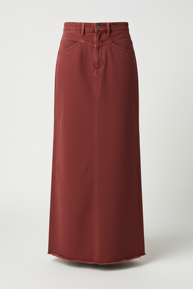 Jupe En Jean Bordeaux