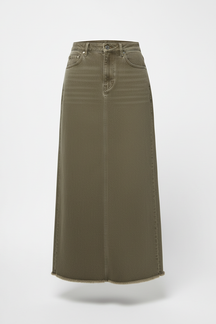 Jupe En Jean Vert Kaki