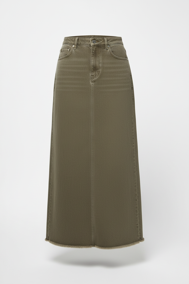 Jupe En Jean Vert Kaki