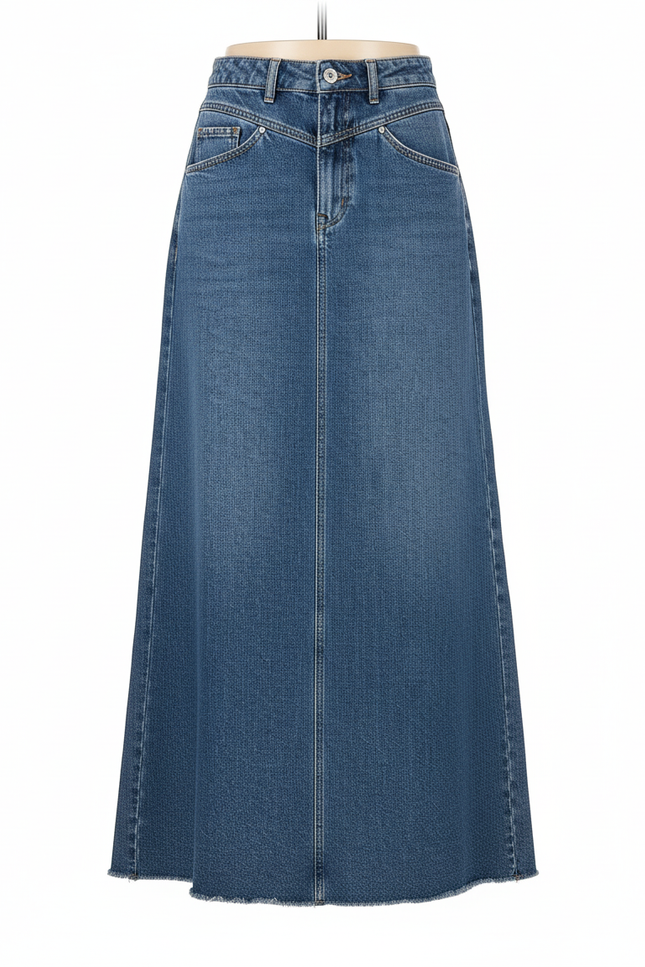 Jupe En Jean Longue Tendance