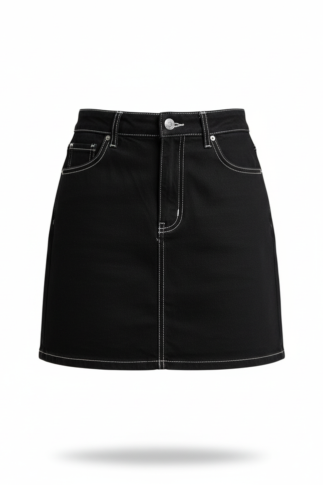 Mini Jupe En Jean Noir