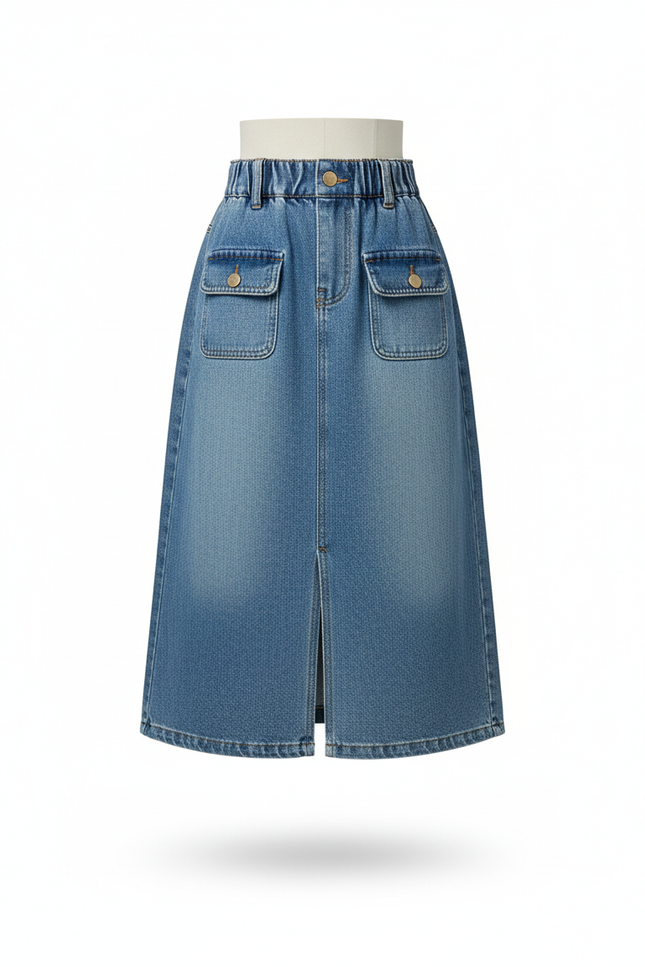 Jupe En Jean Longue Fendue