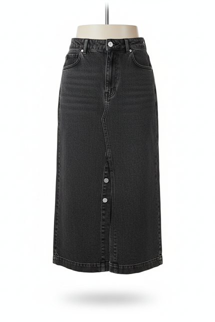 Jupe En Jean Longue Grise