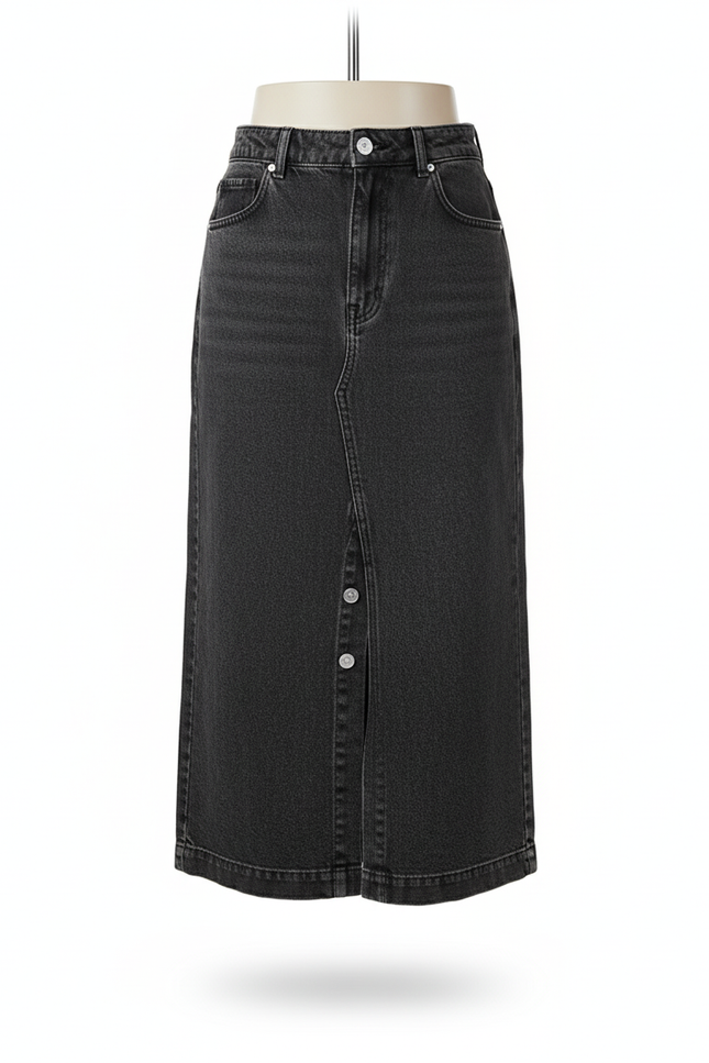 Jupe En Jean Longue Grise