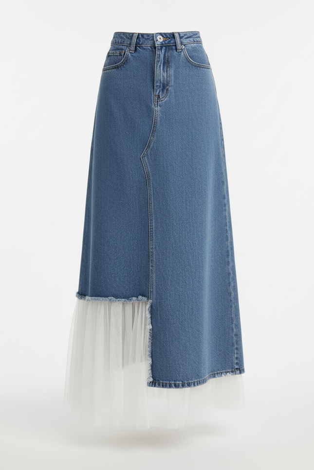 Jupe En Jean Asymétrique