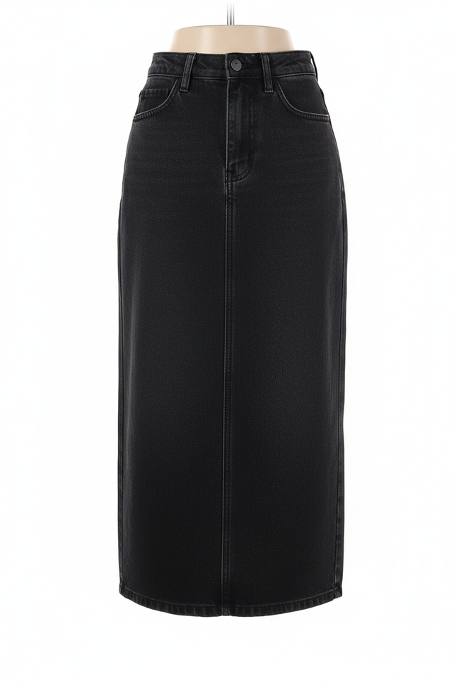 Jupe Jean Noir Longue Chic
