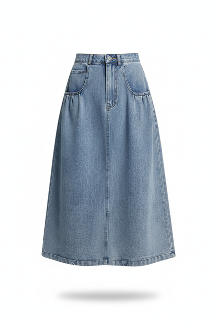 Jupe En Jeans Sans Fente