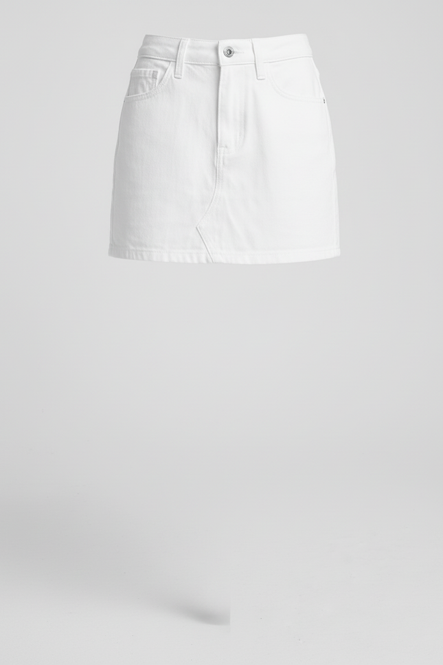Jupe Jean Blanche Mini Décontractée Légère