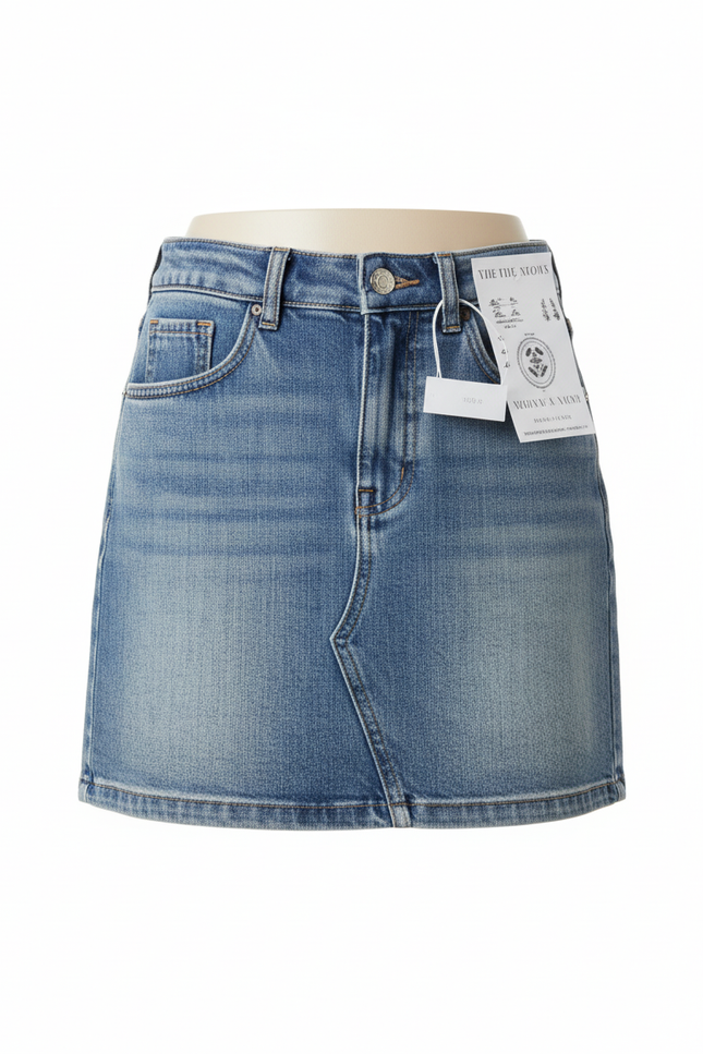 Jupe Jean Mini Vintage Décontractée