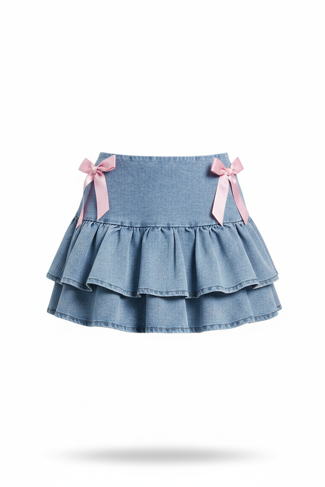 Jupe En Jean Volant Femme