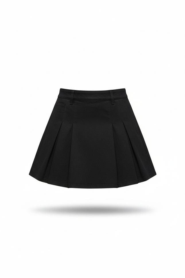 Jupe En Jean Noire Taille Haute