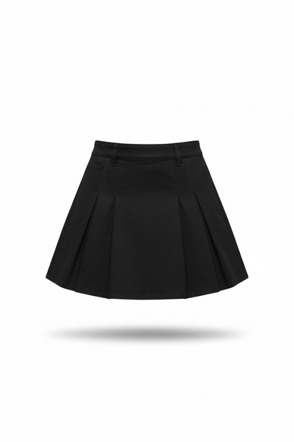 Jupe En Jean Noire Taille Haute