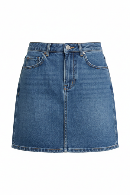 Jupe Jean Mini Bleu Décontractée Streetwear