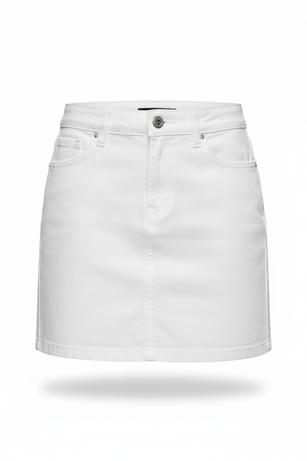 Jupe Jean A-Line Blanche Décontractée