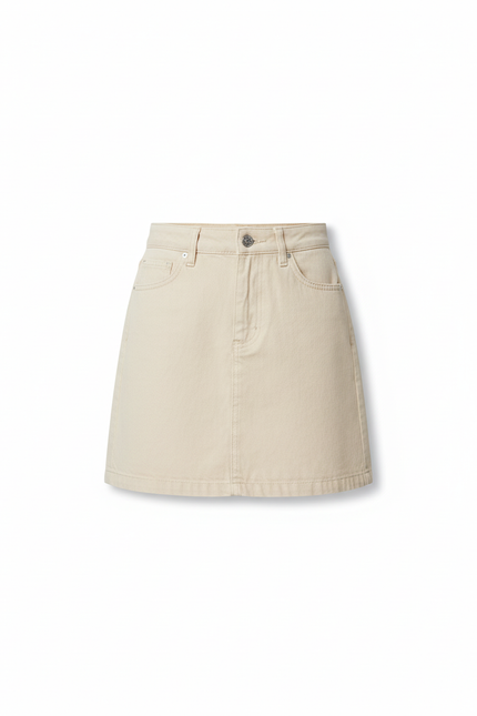 Jupe Jean Beige Mini Chic