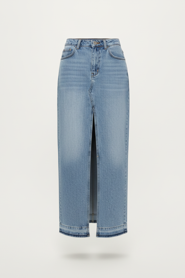 Jupe Jean Longue Fendue Chic