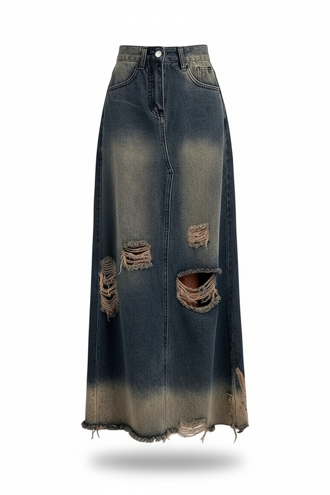 Jupe En Jean Déchiré