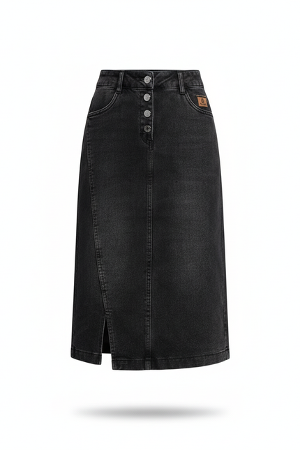 Jupe Crayon Taille Haute En Jean