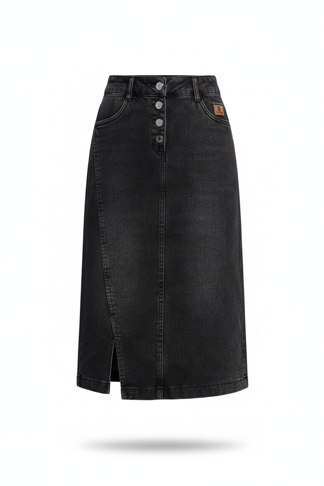 Jupe Crayon Taille Haute En Jean