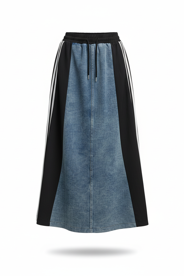 Jupe En Jean Patchwork