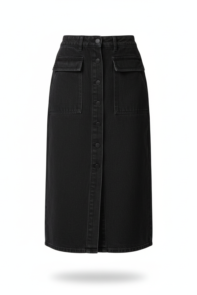 Jupe En Jean Noir Hiver